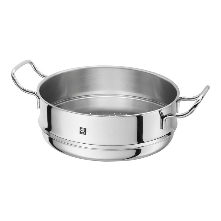 Plus, Cestello per cottura a vapore, 24 cm, rotondo, 18/10 acciaio inossidabile, large 1