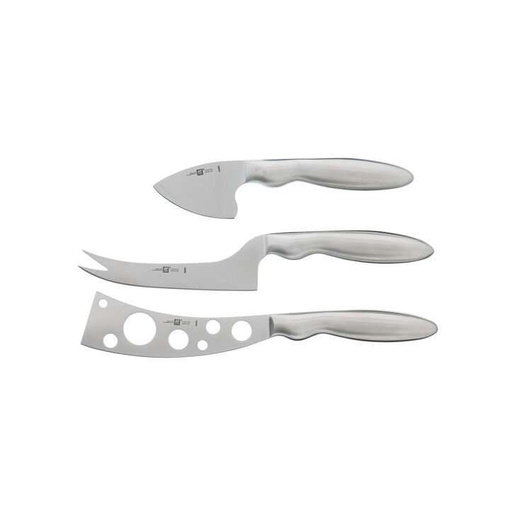 Accessories, 3-pc, Stainless Steel Cheese Knife Set, large 1