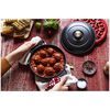 Plats en fonte, 20 cm, Assiette chaude , Noir mat, small 2