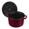 La Cocotte, Cocotte haute en fonte 24 cm, Rond(e), Bordeaux, Fonte, small 5