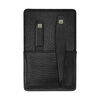 PREMIUM, 3-pcs Leather Pocket case black, small 3