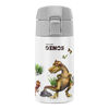 Dinos, DINOS Drinking Bottle, 350 ml, stainless steel, white-grey, small 1