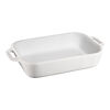Ceramique, Set di pirofile rettangolare - 2-pz., bianco, small 3