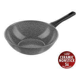 Wok, 28 cm, Aluminium, Titanverst&auml;rkte keramische Antihaftbeschichtung