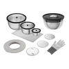 Fresh & Save, Set per insalata con accessori, 14 pz. / S/M/L, nero / grigio, acciaio inox / vetro, small 1