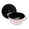La Cocotte, 18 cm round Cast iron French oven sorbet rose, small 5