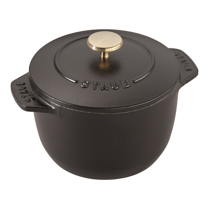 La Cocotte, 725 ml cast iron round Rice cocotte, black, large 2