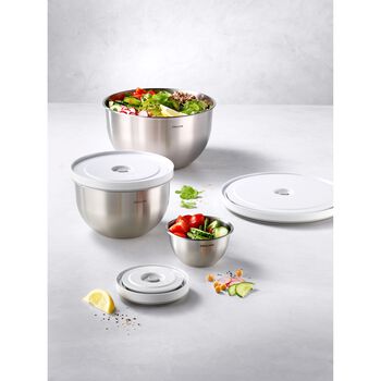 Vacuum bowl set S/M/L / 3-par&ccedil;a, paslanmaz &ccedil;elik, G&uuml;m&uuml;ş Beyazı,,large 7