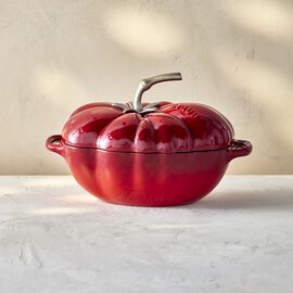 Cocotte 25 cm, tomate, Cereza, Hierro fundido