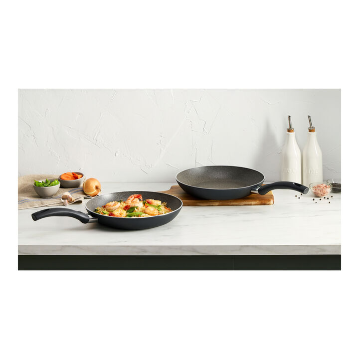 ZWILLING PRO 7PC SHARP BLOCK AND 2PC BOLOGNA GRANITIUM FRYING PAN SET, large 3