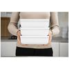 Fresh & Save, Vakuum Lunchbox Set, 3-tlg. / L flach, Wei&szlig;-Grau, Kunststoff, small 2