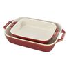 Ceramique, Set de plats &agrave; four, 2-pces, small 1