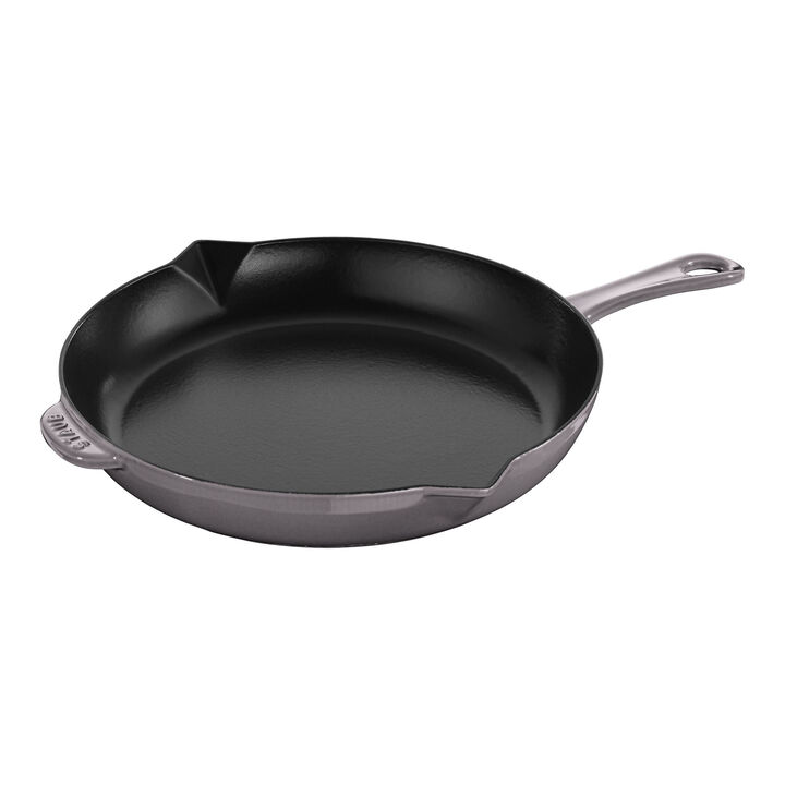 Pans, 30 cm / 12 inch cast iron Frying pan, graphite-grey, large 1