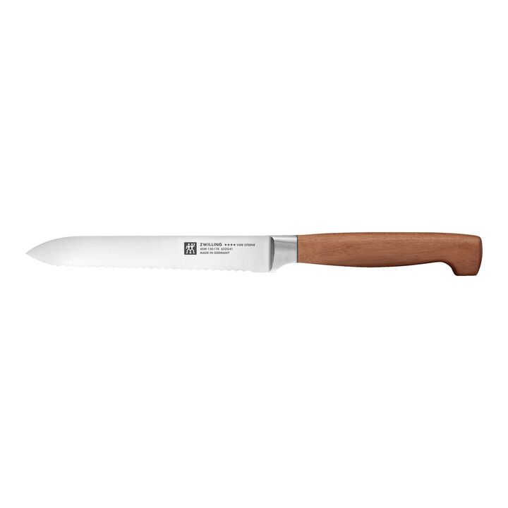 VIER STERNE, Faca universal 13 cm, Borda serrilhada, large 1
