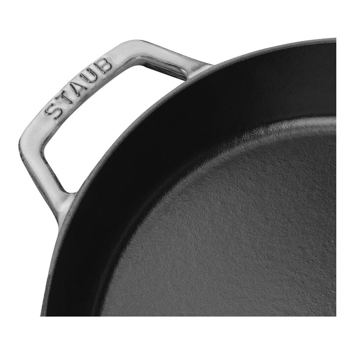 Pans, 26 cm / 10 inch cast iron Frying pan with 2 handles, graphite-grey - Visual Imperfections, large 4