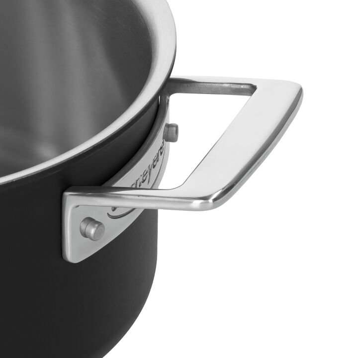 Black 5, 18 cm 18/10 Stainless Steel Stew pot silver-black, large 3