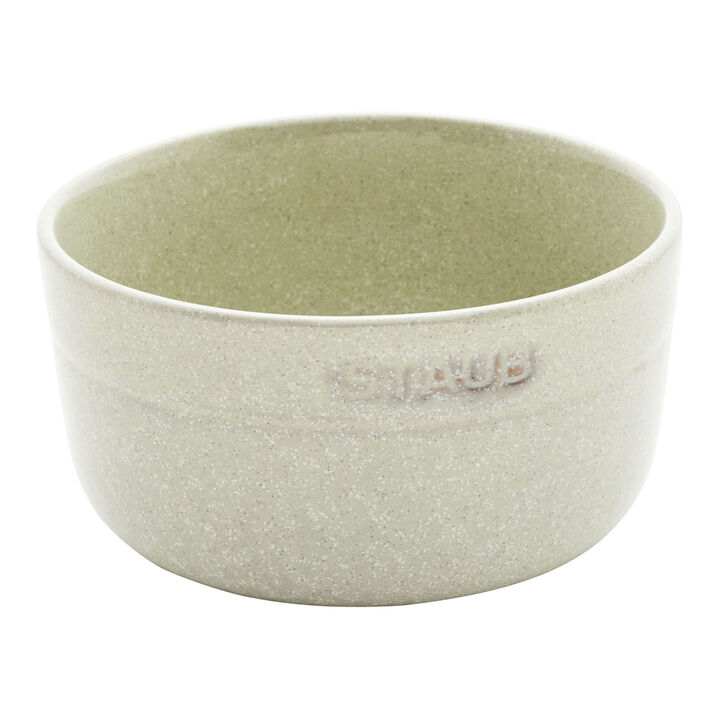 Dining Line, 4 Piece ceramic round Bowl set, white truffle, large 1