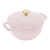 La Cocotte, 18 cm round Cast iron French oven sorbet rose, small 1