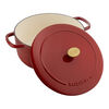 Bellamonte, Cocotte 22 cm, Rond(e), Rouge, Fonte, small 3