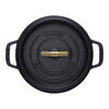 La Cocotte, Cocotte Buster+Punch 24 cm / 3,8 l, Rond, Zwart, small 3