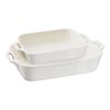 Ceramique, Conjunto para forno 2-pe&ccedil;as, Branco marfim, small 1