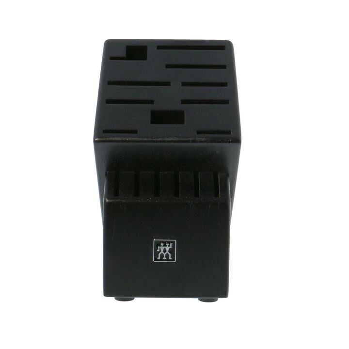 Storage, Rubberwood, TWIN Black Knife Block Empty, large 2