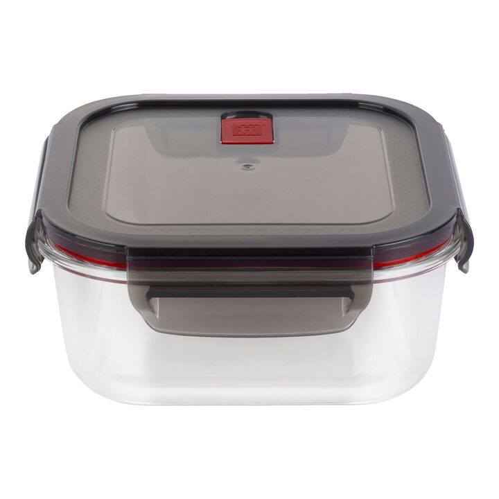 Gusto, 1.1 l borosilicate glass Square Storage Jar, large 1