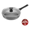 Terreno Plus, Trakt&ouml;rpanna med glaslock, 28 cm, Aluminum, Titanf&ouml;rst&auml;rkt keramisk non-stick-bel&auml;ggning, small 1