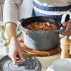 La Cocotte, Cocotte tief 24 cm, rund, Graphit-Grau, Gusseisen, small 7