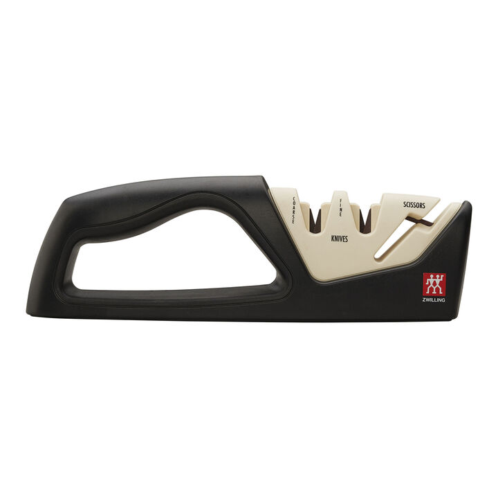 Edge Maintenance, Two-Stage Pull-Through Knife And Shear Sharpener - White, large 1