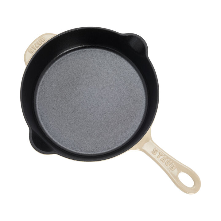 Pans, 22 cm / 8.5 inch cast iron Traditional Deep Frypan, sesame, large 3