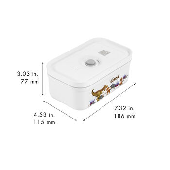 Vakumlu Yemek Taşıma Kabı, M, Plastik, Beyaz-Gri,,large 13
