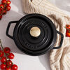 La Cocotte, Gryta 16 cm / 1,25 l, Rund, Svart, Gjutj&auml;rn, small 4