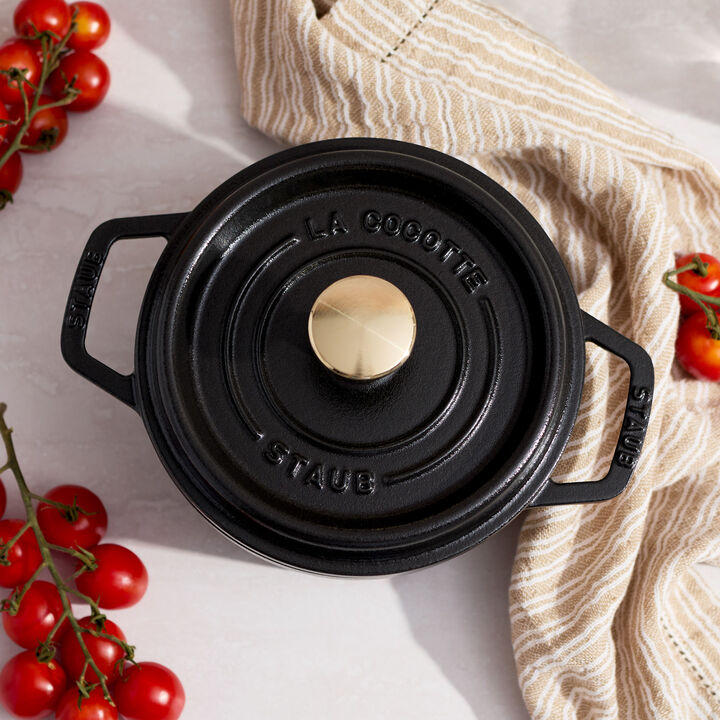 La Cocotte, Cocotte rotonda - 16 cm, Nera, large 4