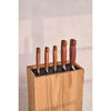 Four Star, 6-pc, Kotibe Wood Handle Knife Block Set, Brown, small 4