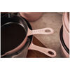 Pans, 22 cm / 8.5 inch cast iron Traditional Deep Frypan, sorbet rose, small 9
