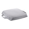 Grill Pans, Grelha com duas pegas 28 cm, Ferro fundido, Cinza grafite, small 2