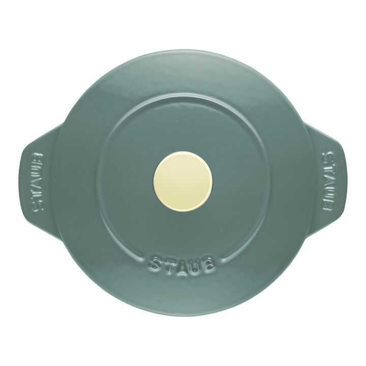 La Cocotte, 1.75 l cast iron round Rice cocotte, eucalyptus, large 4