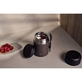 Lunch box isotherme, 600 ml, Acier inoxydable, Chocolat