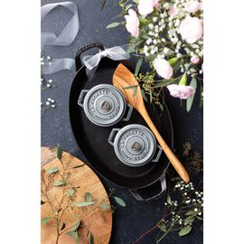 Cocotte 12 cm, rund, Graphit-Grau, Gusseisen