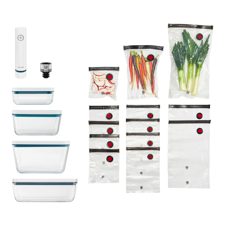 Fresh & Save, Glass Vacuum Starter Set, 16-pc, large 1