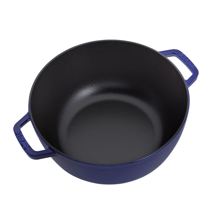 La Cocotte, 4.8 l cast iron round French oven, dark-blue - Visual Imperfections, large 4