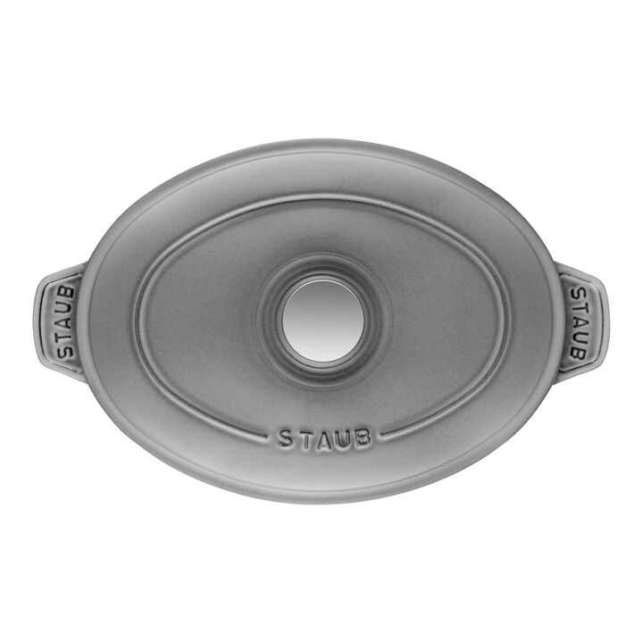 Specialities, 23 cm oval Cast iron Oven dish with lid graphite-grey, large 2