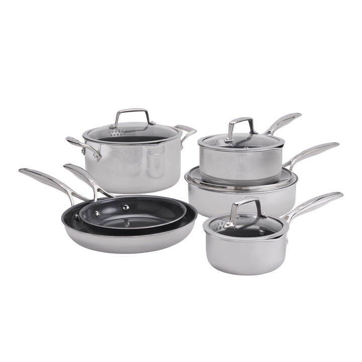 Energy Plus, 10-pc, 18/10 Stainless Steel, Pots And Pans Set Ceramic Coating, large 2