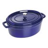 La Cocotte, Cocotte 33 cm, oval, Dunkelblau, Gusseisen, small 1