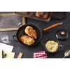 Pans, 24 cm Cast iron Frying pan with wooden handle black, small 4