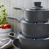 Parma Plus Ceramic, 10-pc, Aluminum, Aluminum Ceramic Nonstick Cookware Set Ceramic Coating, small 2
