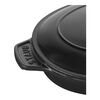Plats en fonte, 23 cm, Assiette chaude , Noir mat, small 2