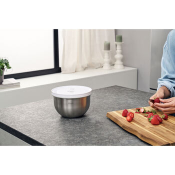 Vacuum bowl M / 18 cm, paslanmaz &ccedil;elik, Metalik Gri,,large 8