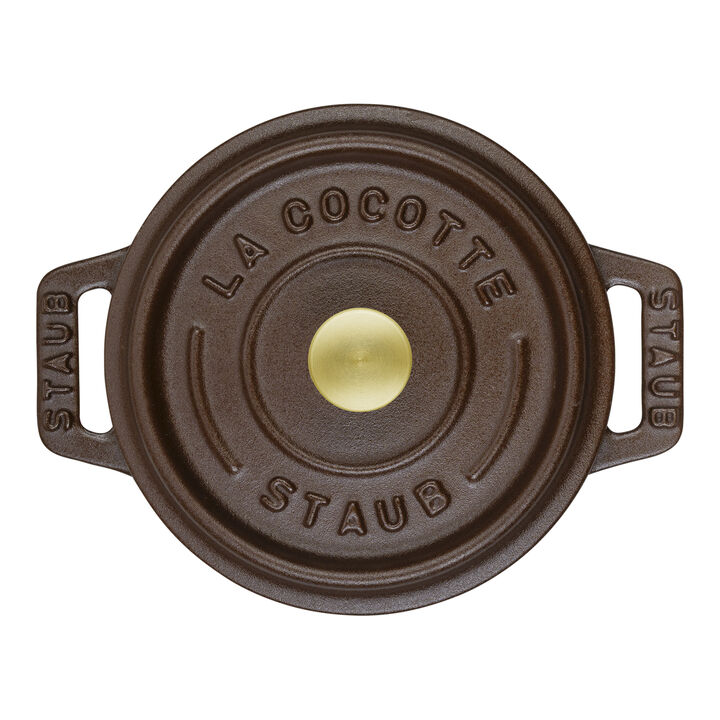 La Cocotte, Mini Cocotte 10 cm, Rond(e), Chocolat, Fonte, large 4